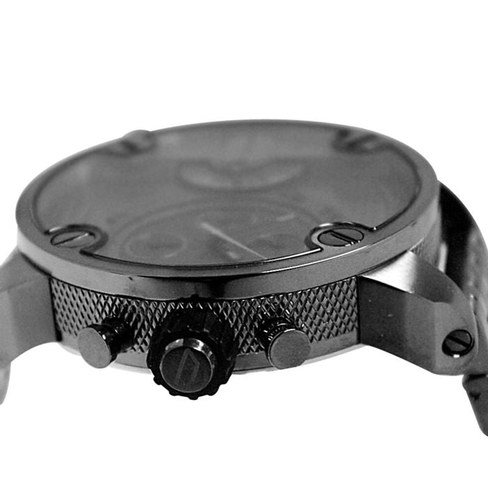 Diesel DZ7263 Little Daddy Dual Time Chronograph Men's Watch – Grey Dial & Stainless Steel Strap