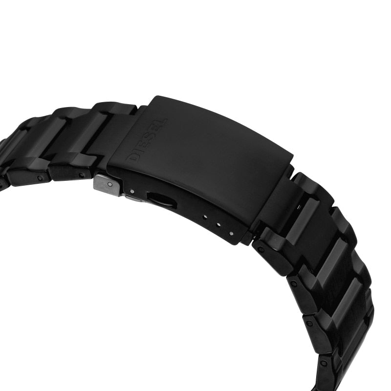 Diesel DZ7435 Mr. Daddy 2.0 Chronograph Men's Watch – Black Dial & Black Stainless Steel Strap