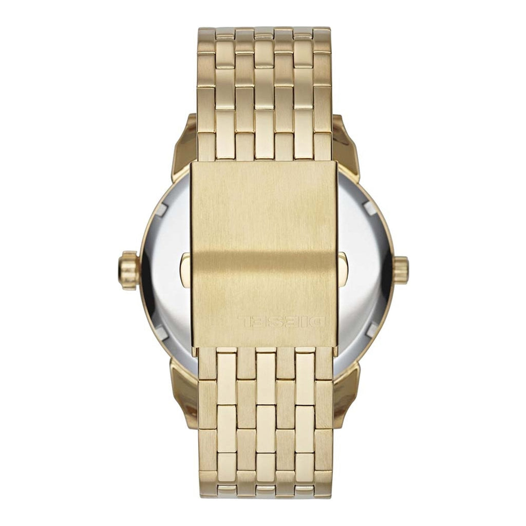 Diesel DZ7306 Mini Daddy Chronograph Men's Watch – Gold Dial & Gold Stainless Steel Strap