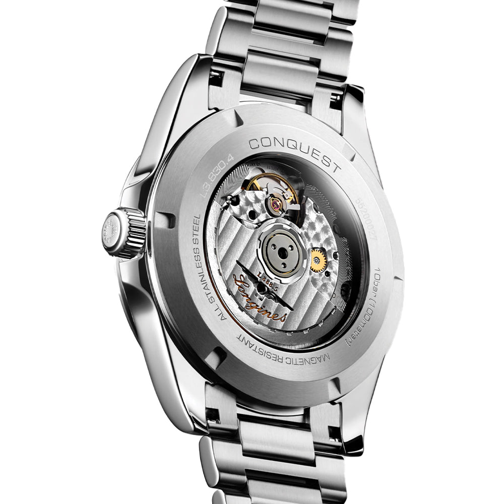 longines Conquest 41mm - Sunray Black on Bracelet