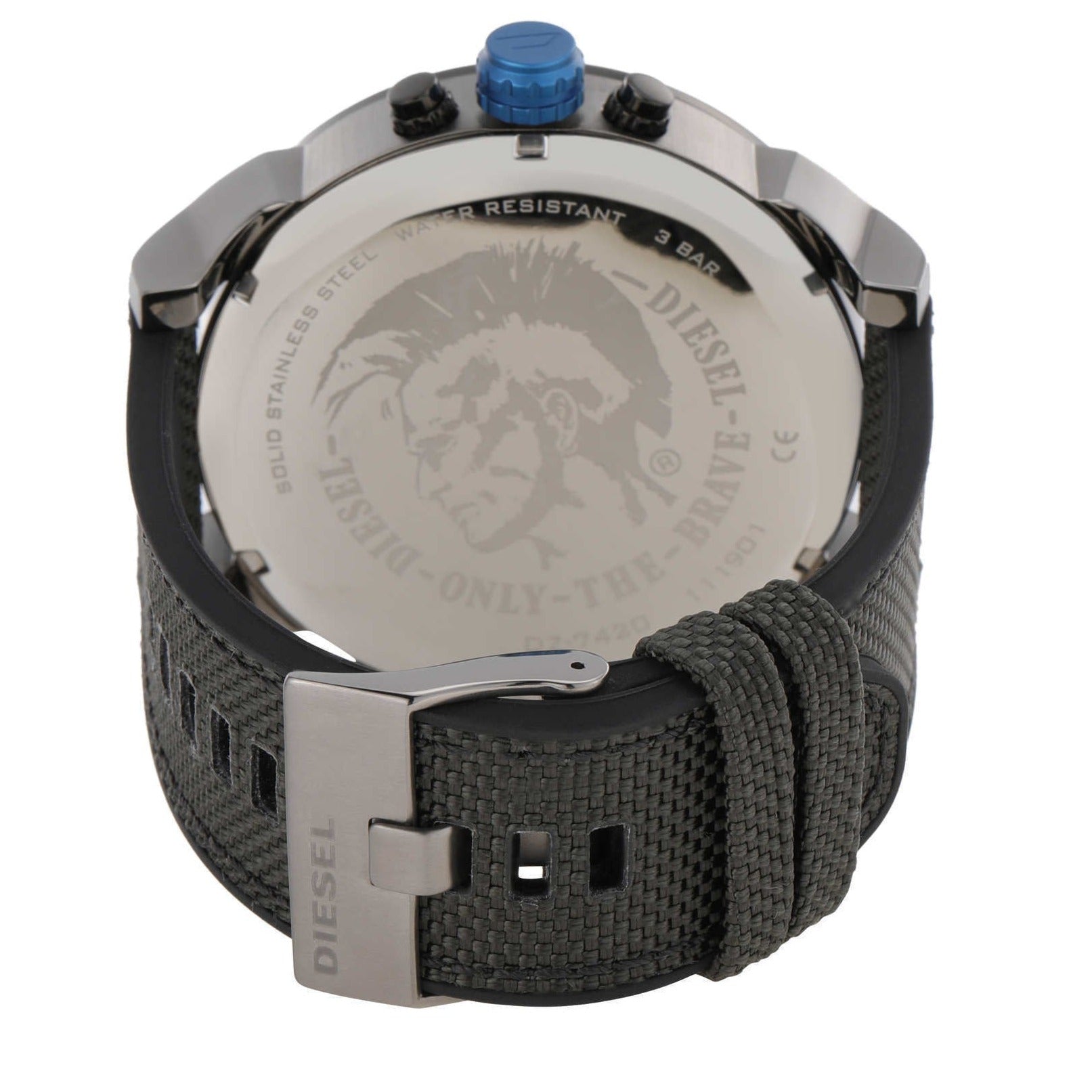 Diesel DZ7420 Mr. Daddy 2.0 Chronograph Men's Watch – Grey Dial & Black Nylon Strap