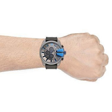 Diesel DZ4500 Mega Chief Chronograph Men's Watch – Black Dial & Black Nylon Strap