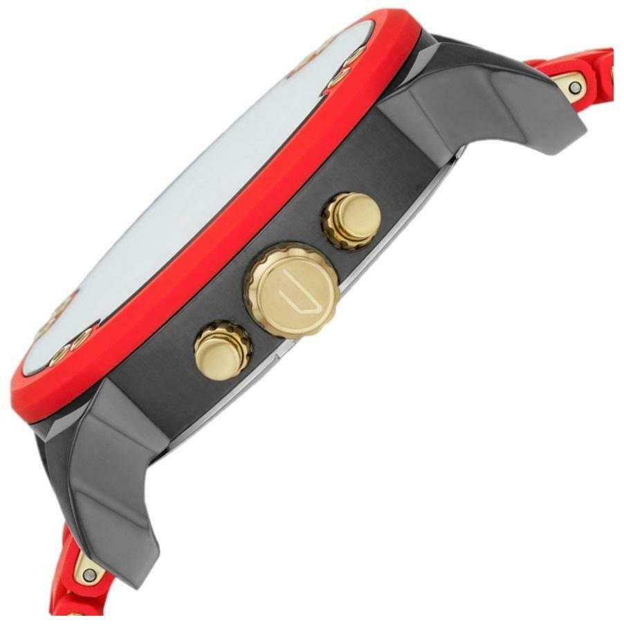 Diesel DZ7430 Mr. Daddy 2.0 Chronograph Men's Watch – Grey Dial & Red Rubber Strap