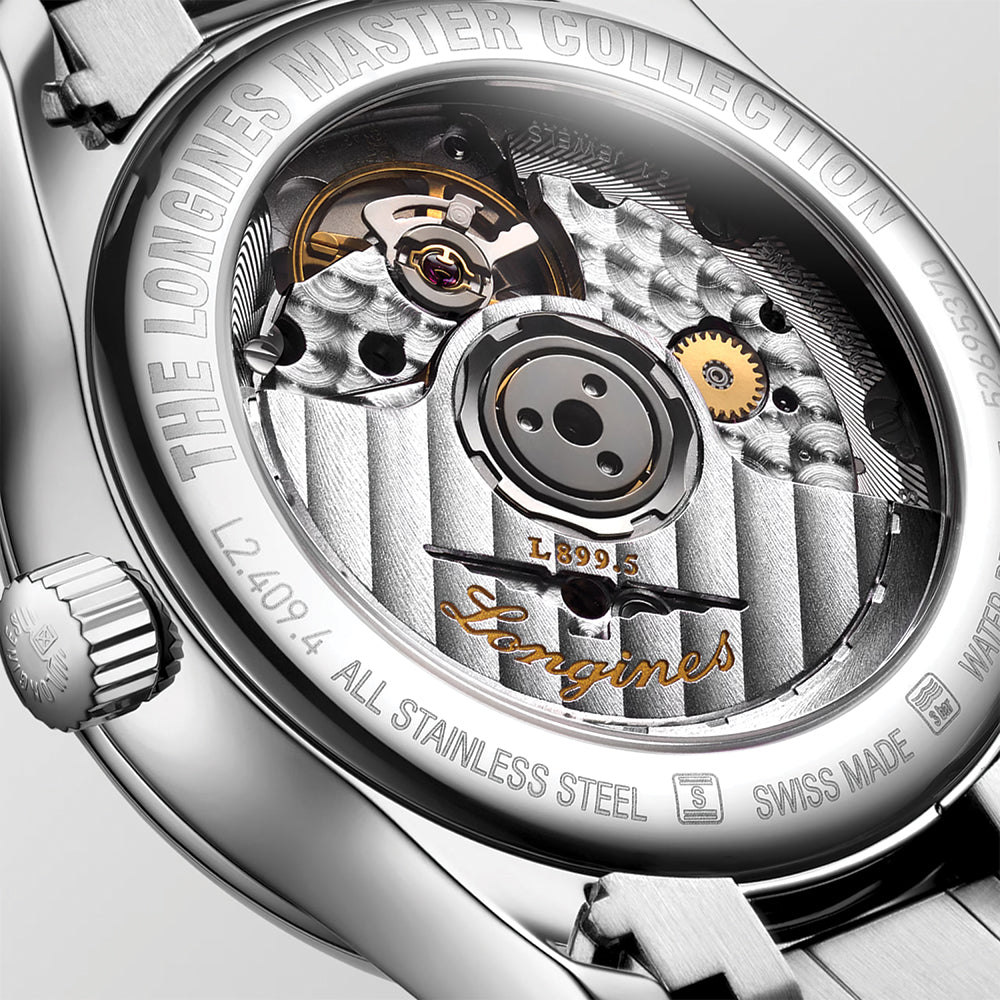 longines Master Collection Moonphase 34mm - White on Bracelet