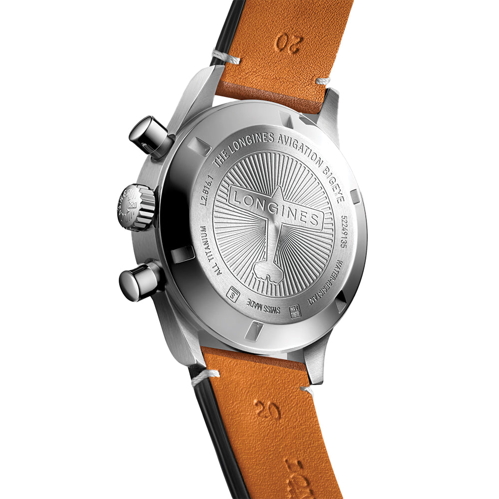 longines Avigation BigEye 41mm - Blue on Leather Strap