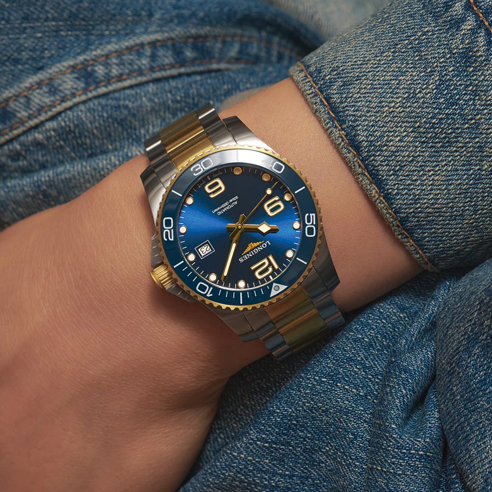 longines HydroConquest Two-Tone 41mm - Blue on Bracelet