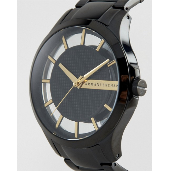 Armani Exchange Hampton Series AX2192 Men's Chronograph – Black Dial with Matching Black Stainless Steel Bracelet