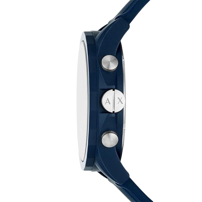Armani Exchange Outerbanks AX7128 Men's Chronograph Watch – Blue Dial with Blue Silicone Strap