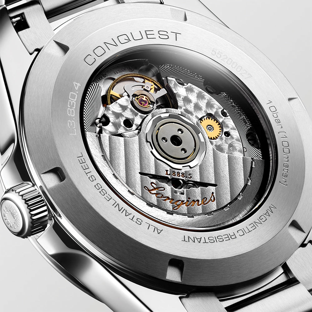 longines Conquest 41mm - Sunray Silver on Bracelet
