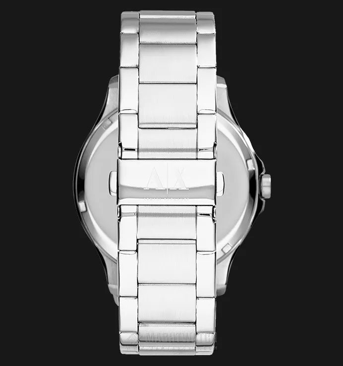 Armani Exchange Hampton AX2132 Men's Chronograph – Blue Dial with Silver Stainless Steel Bracelet