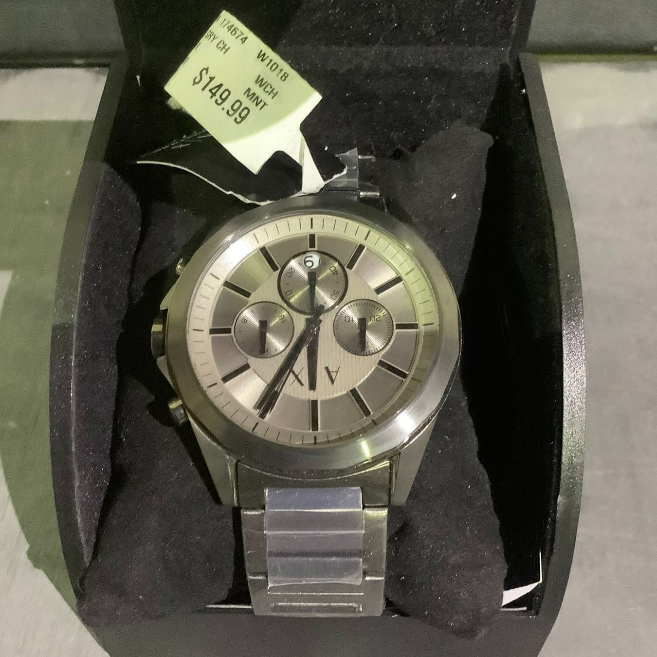Armani Exchange Drexler AX2603 Men's Chronograph Watch – Grey Dial with Stainless Steel Bracelet