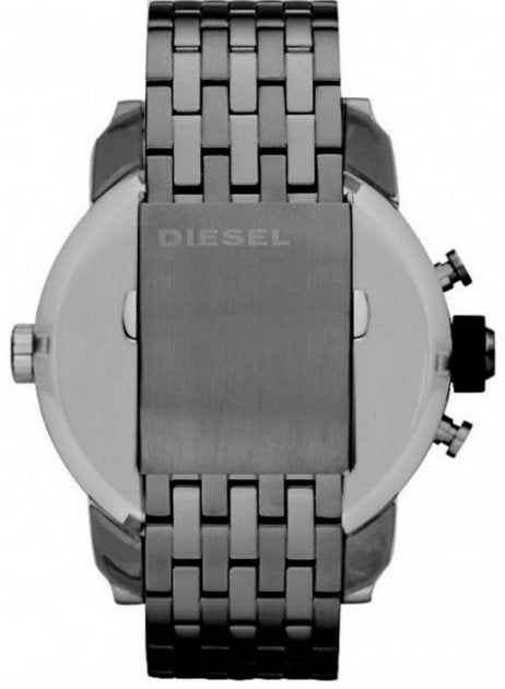 Diesel DZ7263 Little Daddy Dual Time Chronograph Men's Watch – Grey Dial & Stainless Steel Strap