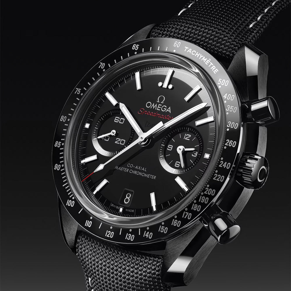 OMEGA Speedmaster Dark Side of the Moon Black Ceramic 44.25mm - Black on Fabric Strap
