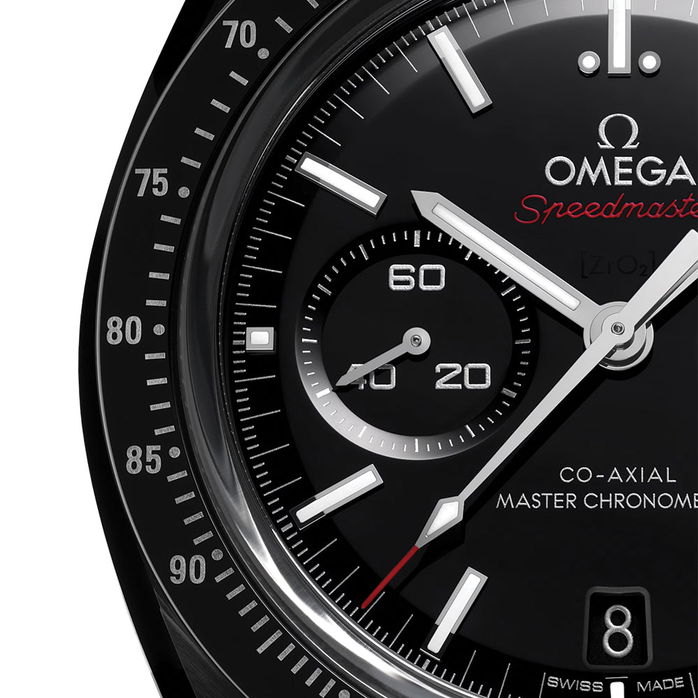 OMEGA Speedmaster Dark Side of the Moon Black Ceramic 44.25mm - Black on Rubber Strap