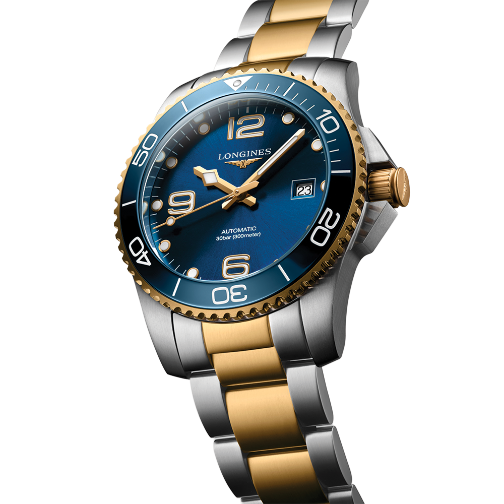 longines HydroConquest Two-Tone 41mm - Blue on Bracelet