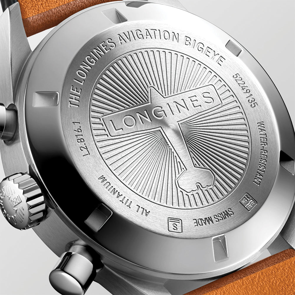 longines Avigation BigEye 41mm - Blue on Leather Strap