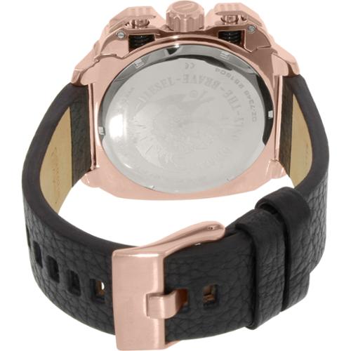 Diesel DZ7346 BAMF Chronograph Men's Watch – Black Dial & Black Leather Strap