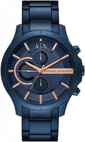 Armani Exchange Hampton AX2430 Men's Chronograph Watch – Blue Dial with Blue Stainless Steel Strap