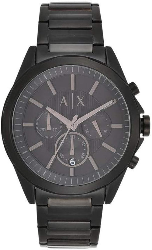 Armani Exchange Drexler AX2601 Men's Chronograph Watch – Black Dial with Black Stainless Steel Strap