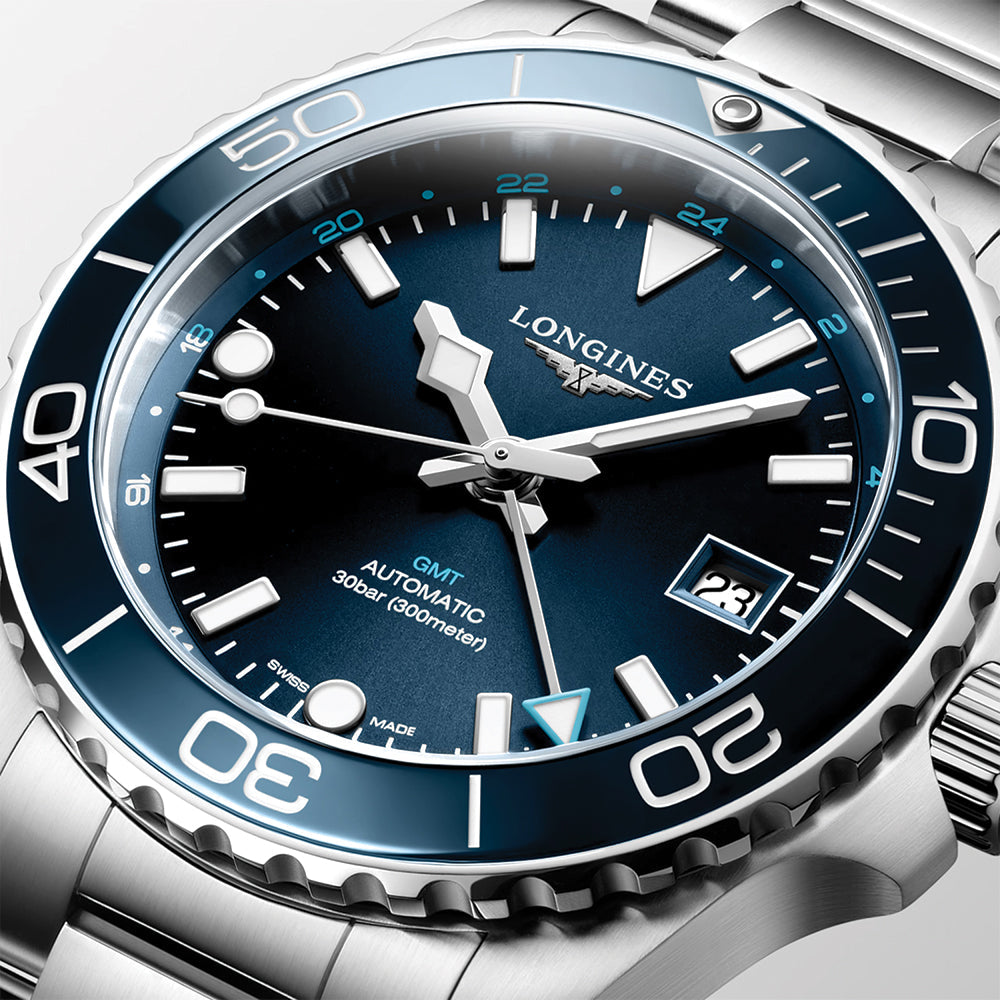 longines HydroConquest GMT 41mm - Blue on Bracelet
