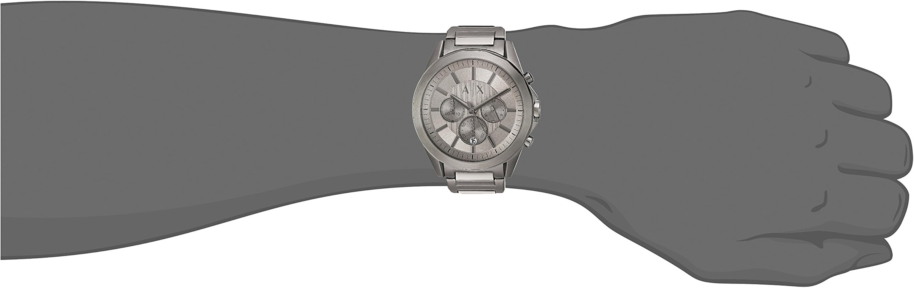 Armani Exchange Drexler AX2603 Men's Chronograph Watch – Grey Dial with Stainless Steel Bracelet
