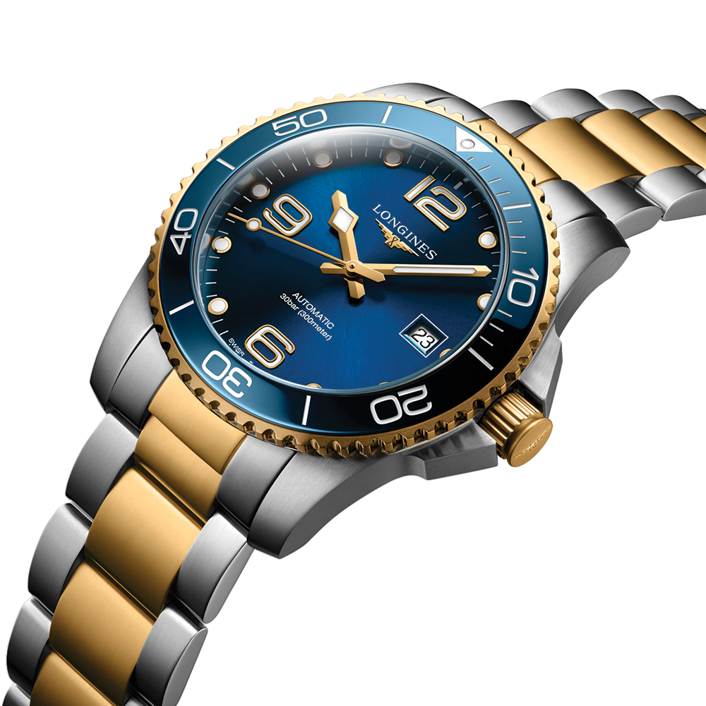 longines HydroConquest Two-Tone 41mm - Blue on Bracelet