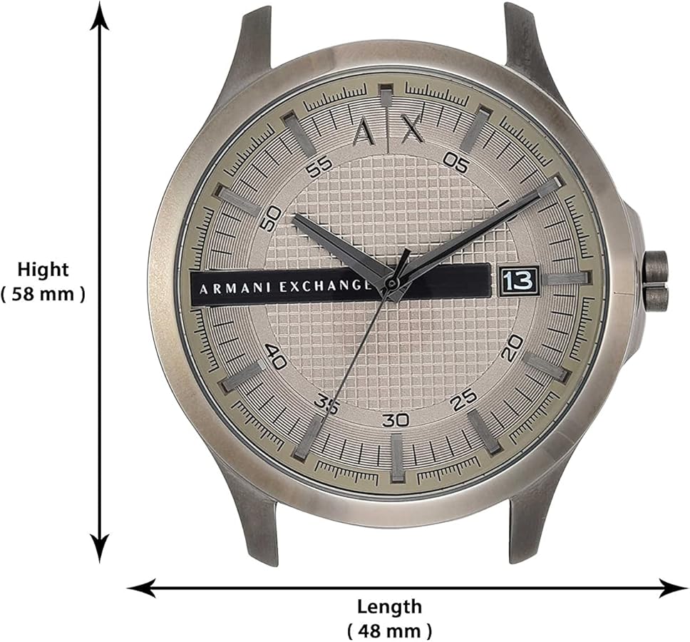 Armani Exchange Hampton AX2194 Men's Chronograph – Grey Dial with Matching Grey Stainless Steel Strap