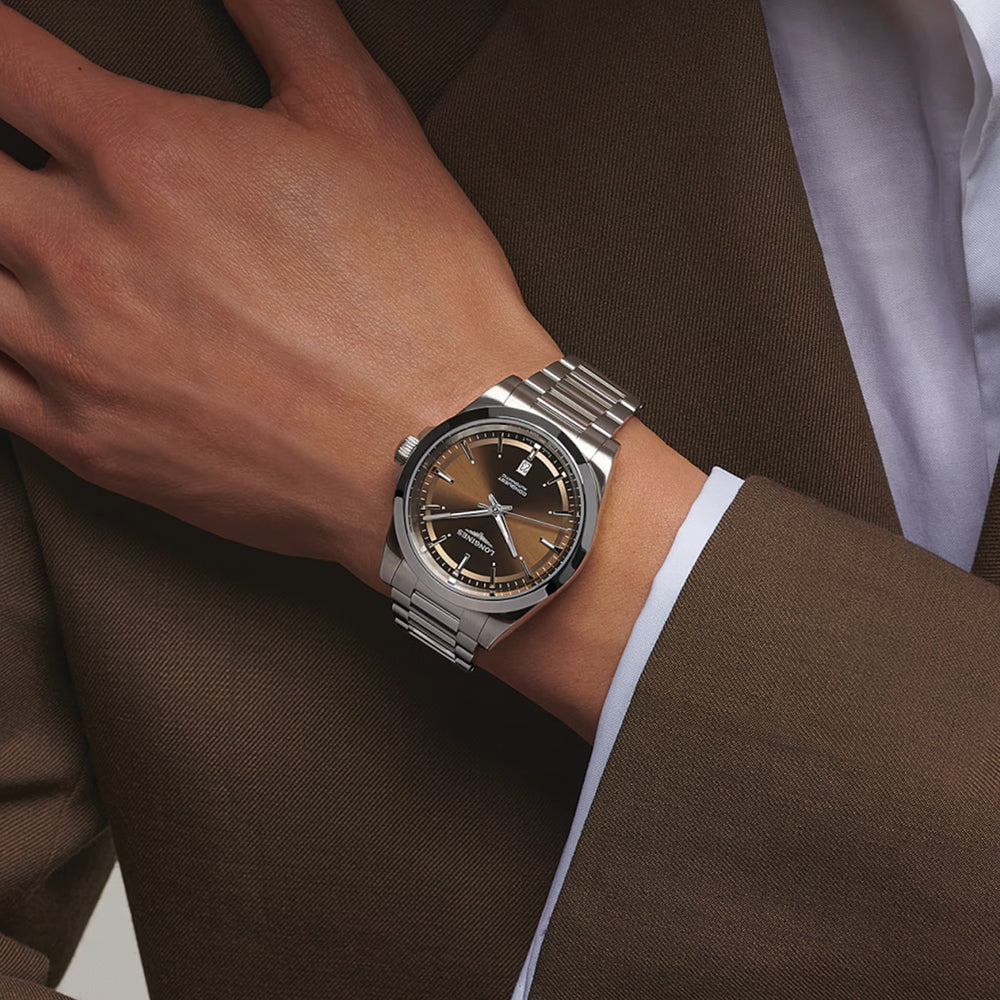longines Conquest 41mm - Sunray Brown on Bracelet