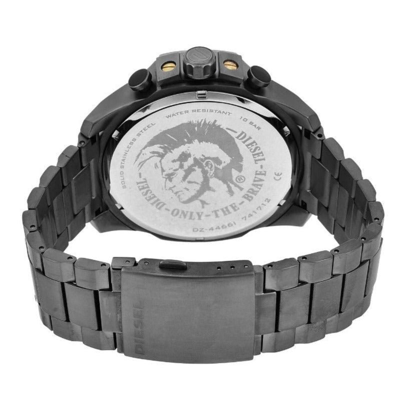 Diesel DZ4466 Mega Chief Chronograph Men's Watch – Grey Dial & Grey Stainless Steel Strap