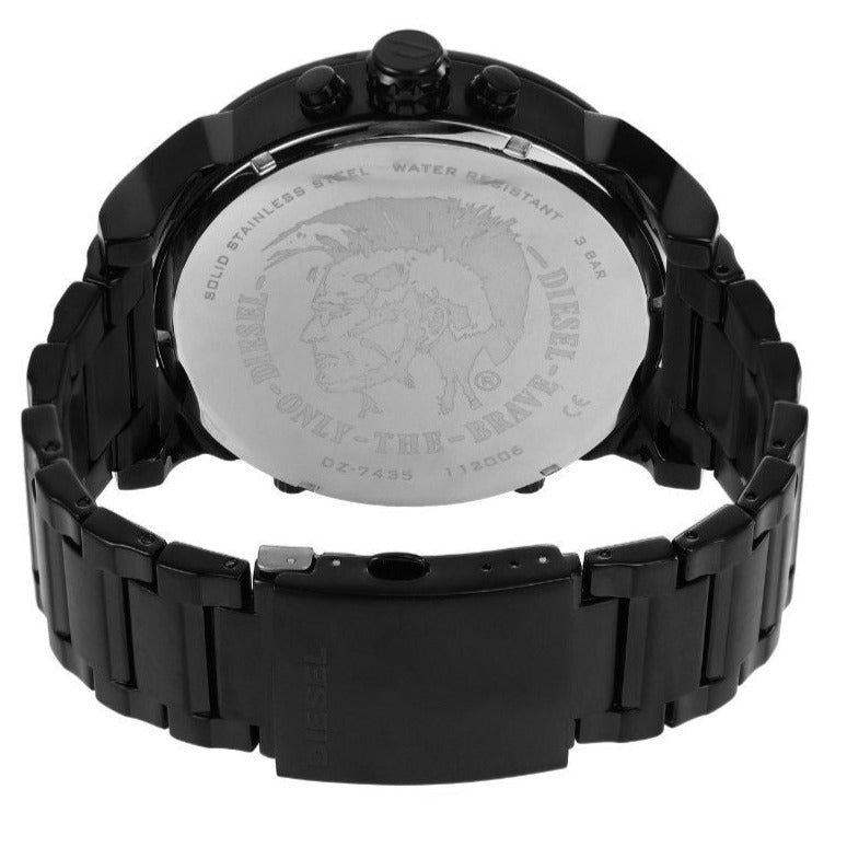 Diesel DZ7435 Mr. Daddy 2.0 Chronograph Men's Watch – Black Dial & Black Stainless Steel Strap