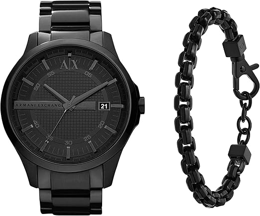 Armani Exchange Hampton AX2104 Men's Chronograph – Black Dial with Black Stainless Steel Strap
