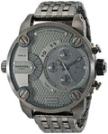 Diesel DZ7263 Little Daddy Dual Time Chronograph Men's Watch – Grey Dial & Stainless Steel Strap