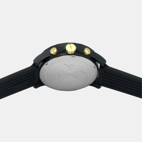 Armani Exchange Outerbanks AX1335 Men's Chronograph Watch – Blue Dial with Blue Silicone Strap