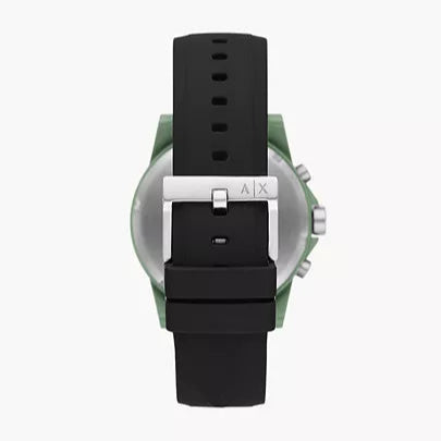 Armani Exchange Outerbanks AX7123 Men's Chronograph Watch – Grey Dial with Grey Silicone Strap