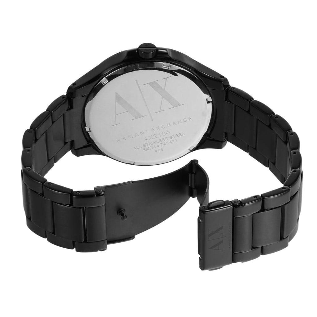 Armani Exchange Hampton AX2104 Men's Chronograph – Black Dial with Black Stainless Steel Strap