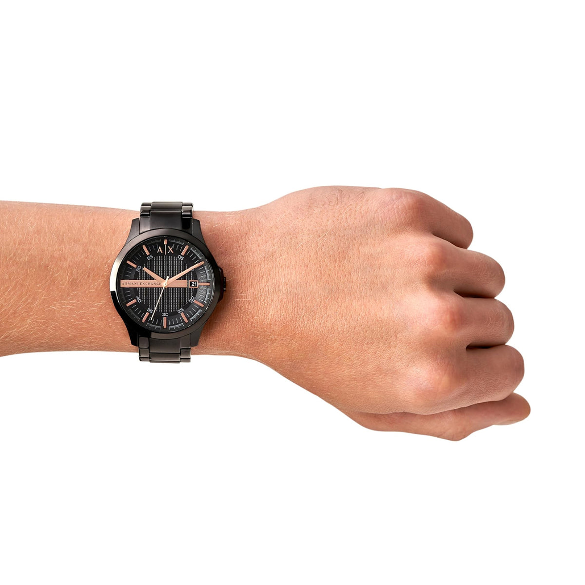 Armani Exchange Hampton AX2150 Men's Chronograph – Black Dial with Black Stainless Steel Bracelet