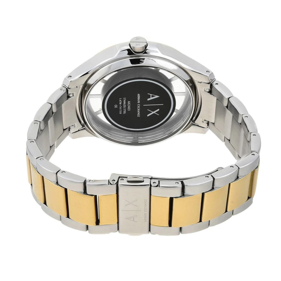 Armani Exchange Hampton Series AX2403 Men's Chronograph Watch – Grey Dial with Two-Tone Stainless Steel Band