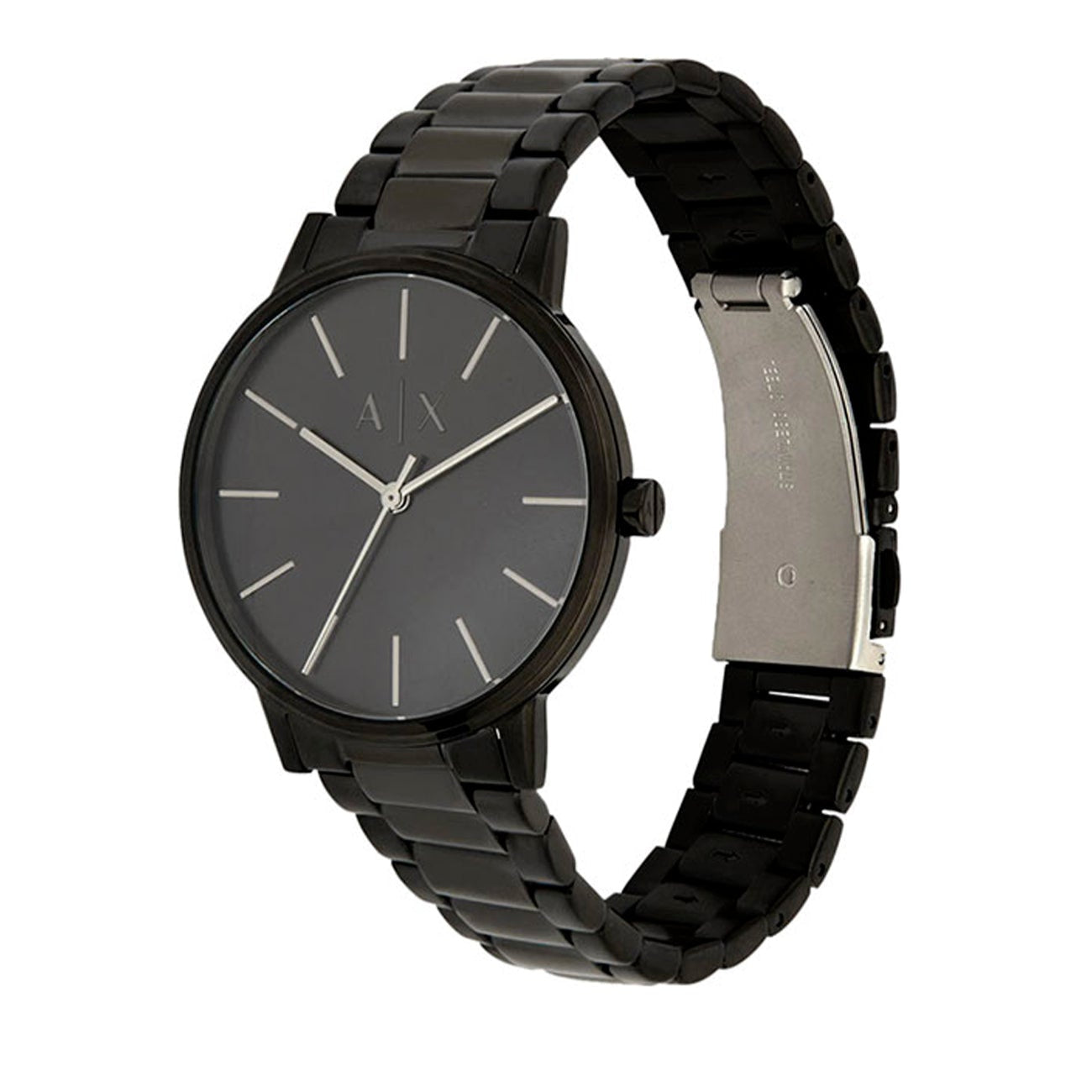 Armani Exchange Cayde AX2701 Men's Analog Watch – Black Dial with Black Stainless Steel Strap