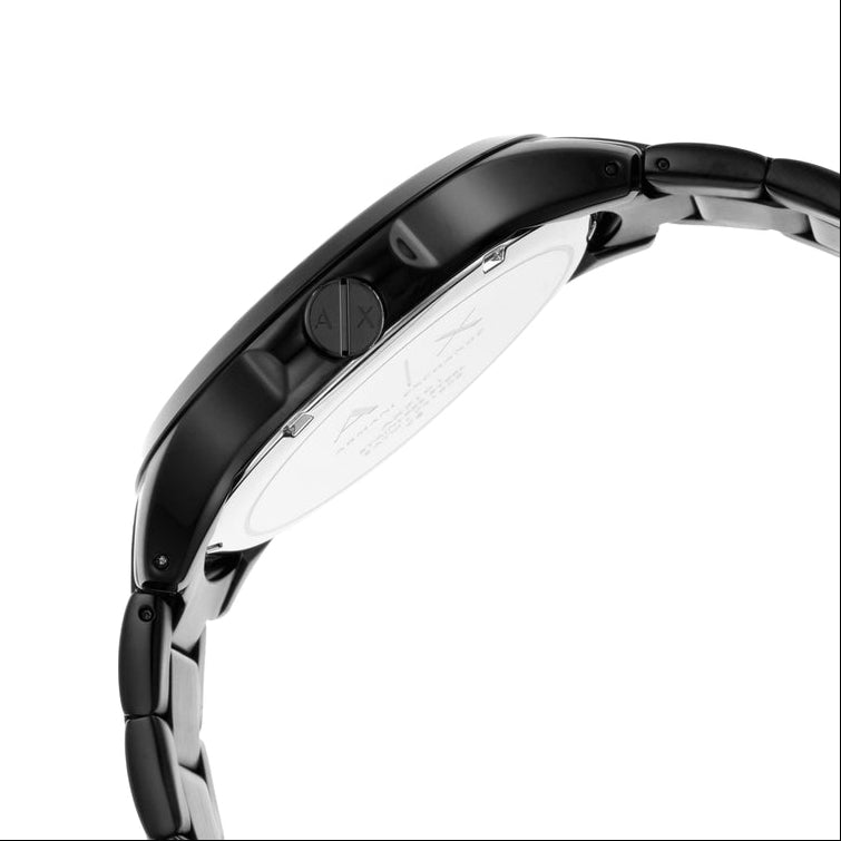 Armani Exchange Hampton AX7101 Men's Watch – Black Dial with Black Stainless Steel Bracelet