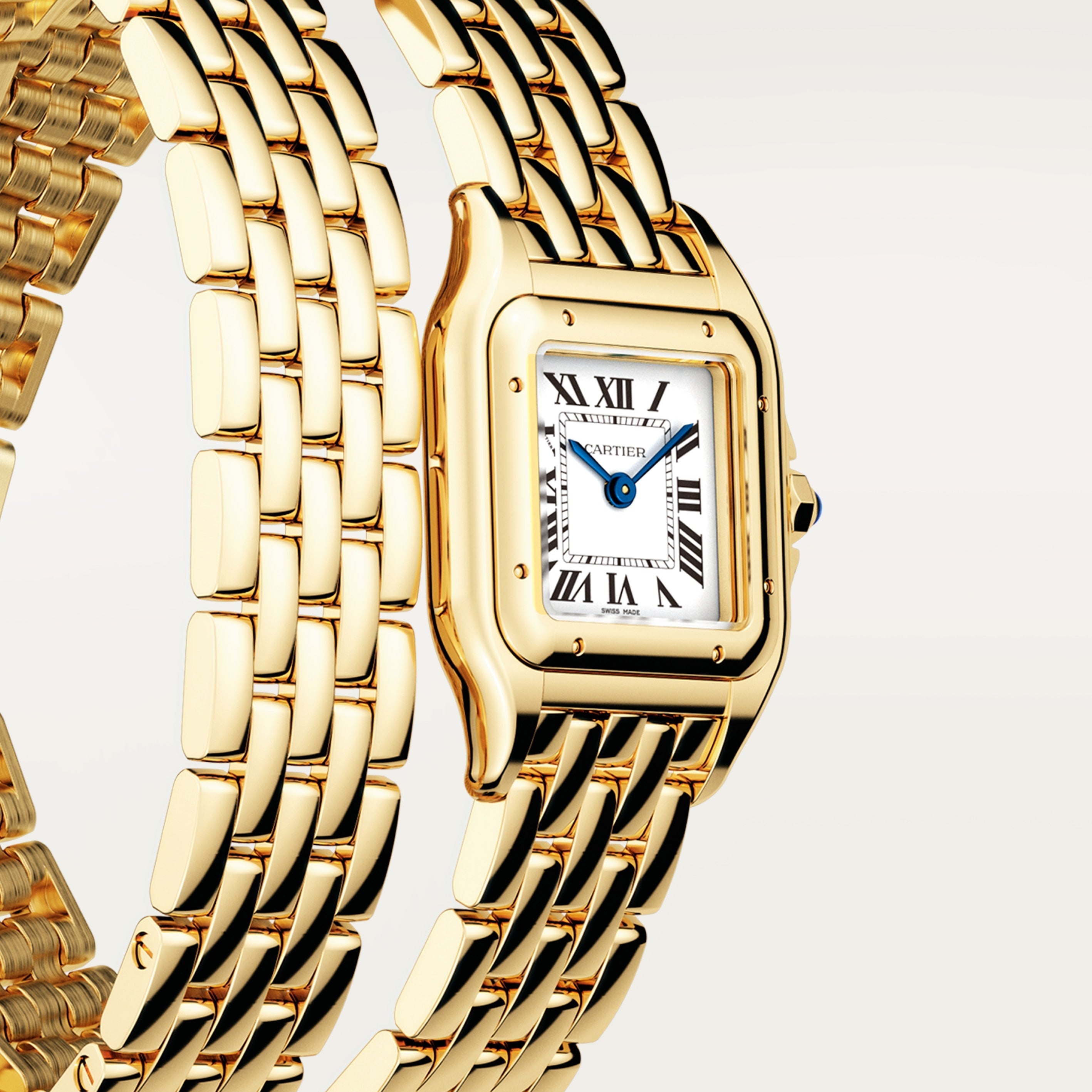 Panthère de Cartier Small Model | 22mm, 18K Yellow Gold, White Dial, Ref. WGPN0046