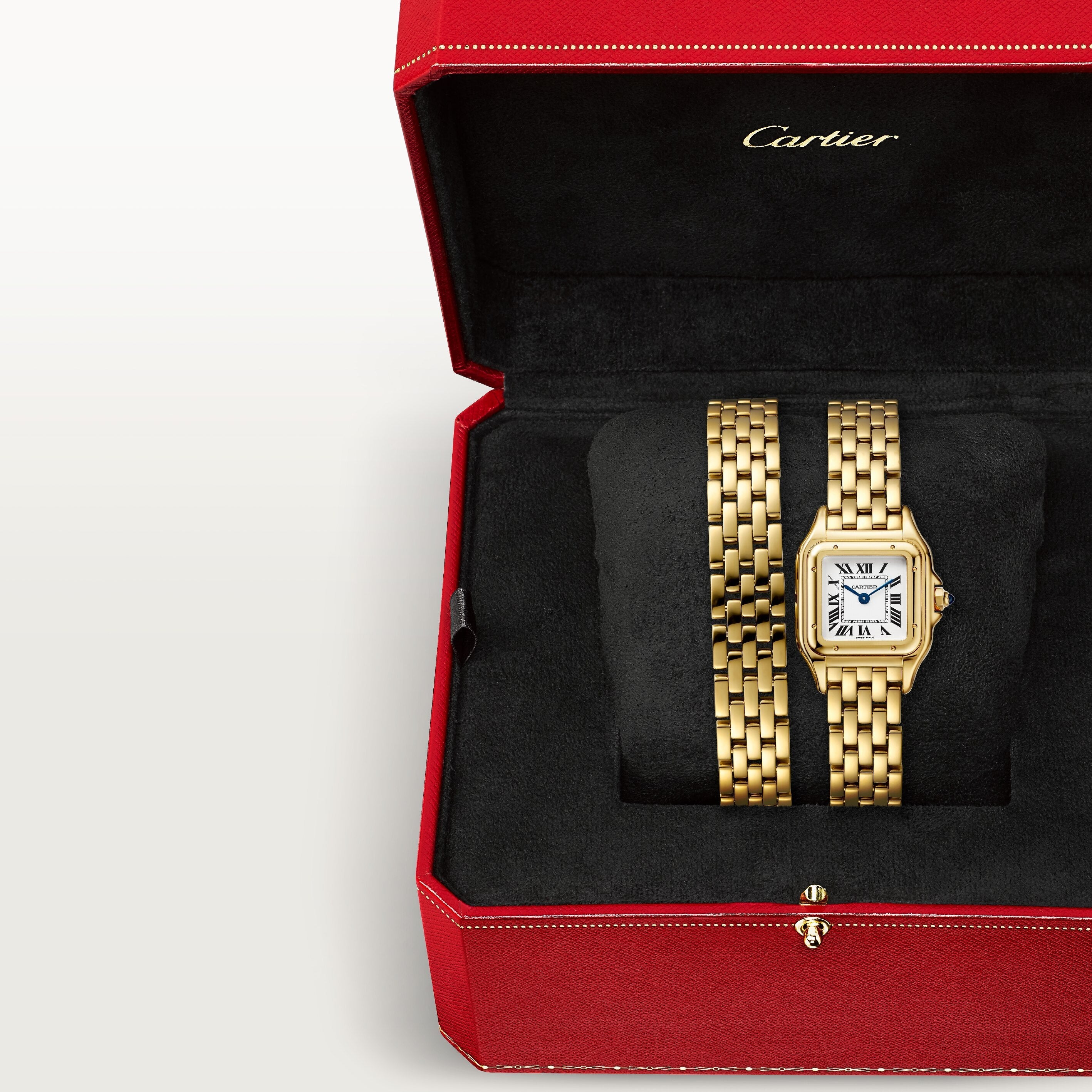 Panthère de Cartier Small Model | 22mm, 18K Yellow Gold, White Dial, Ref. WGPN0046