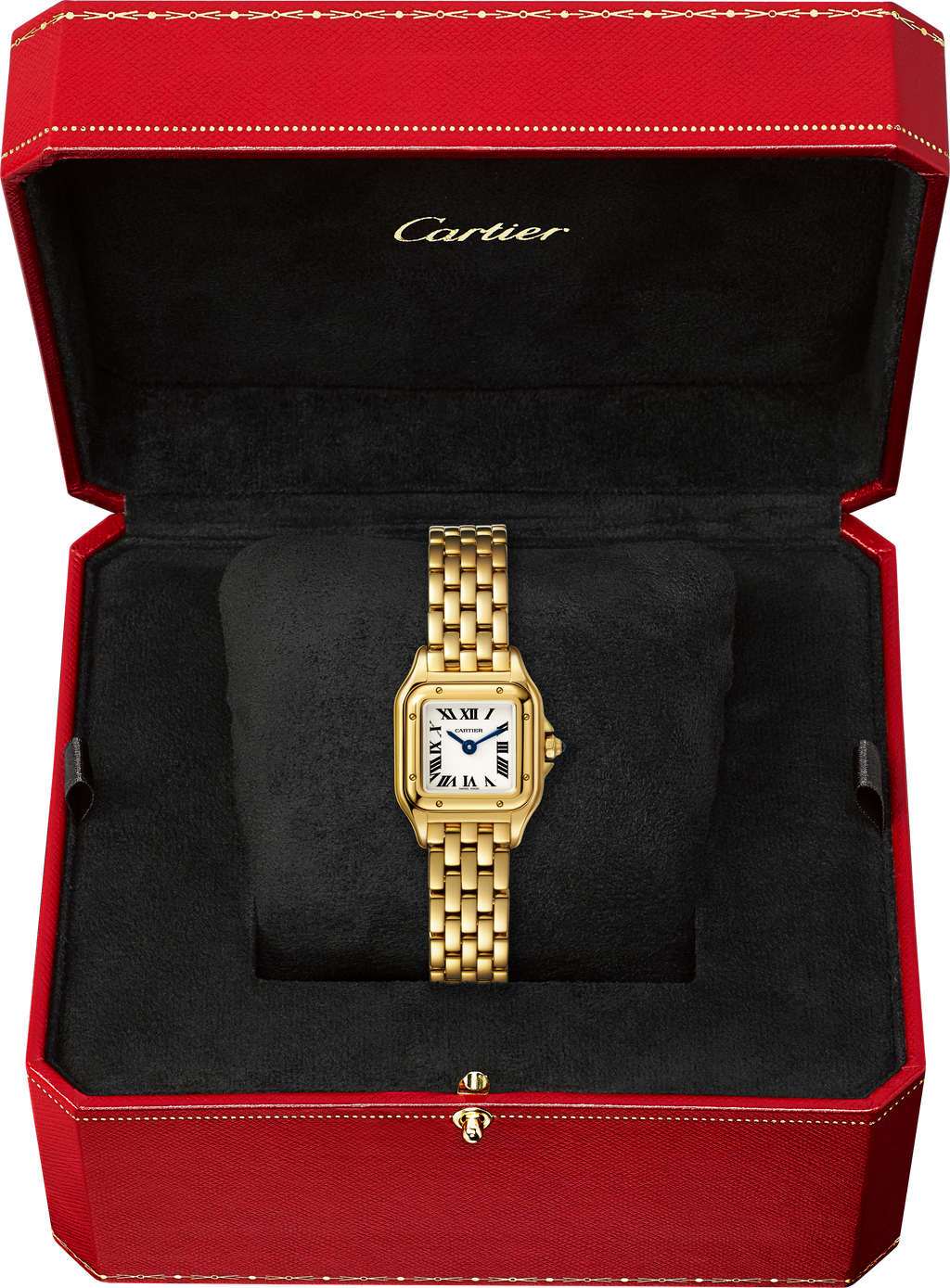 Panthère de Cartier Mini Model | 19mm, 18K Yellow Gold, Silver Dial, Ref. WGPN0048
