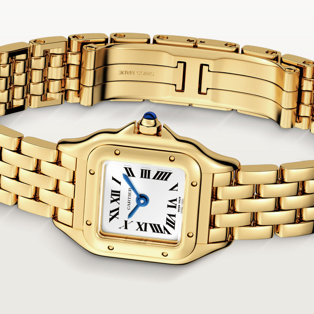 Panthère de Cartier Mini Model | 19mm, 18K Yellow Gold, Silver Dial, Ref. WGPN0048