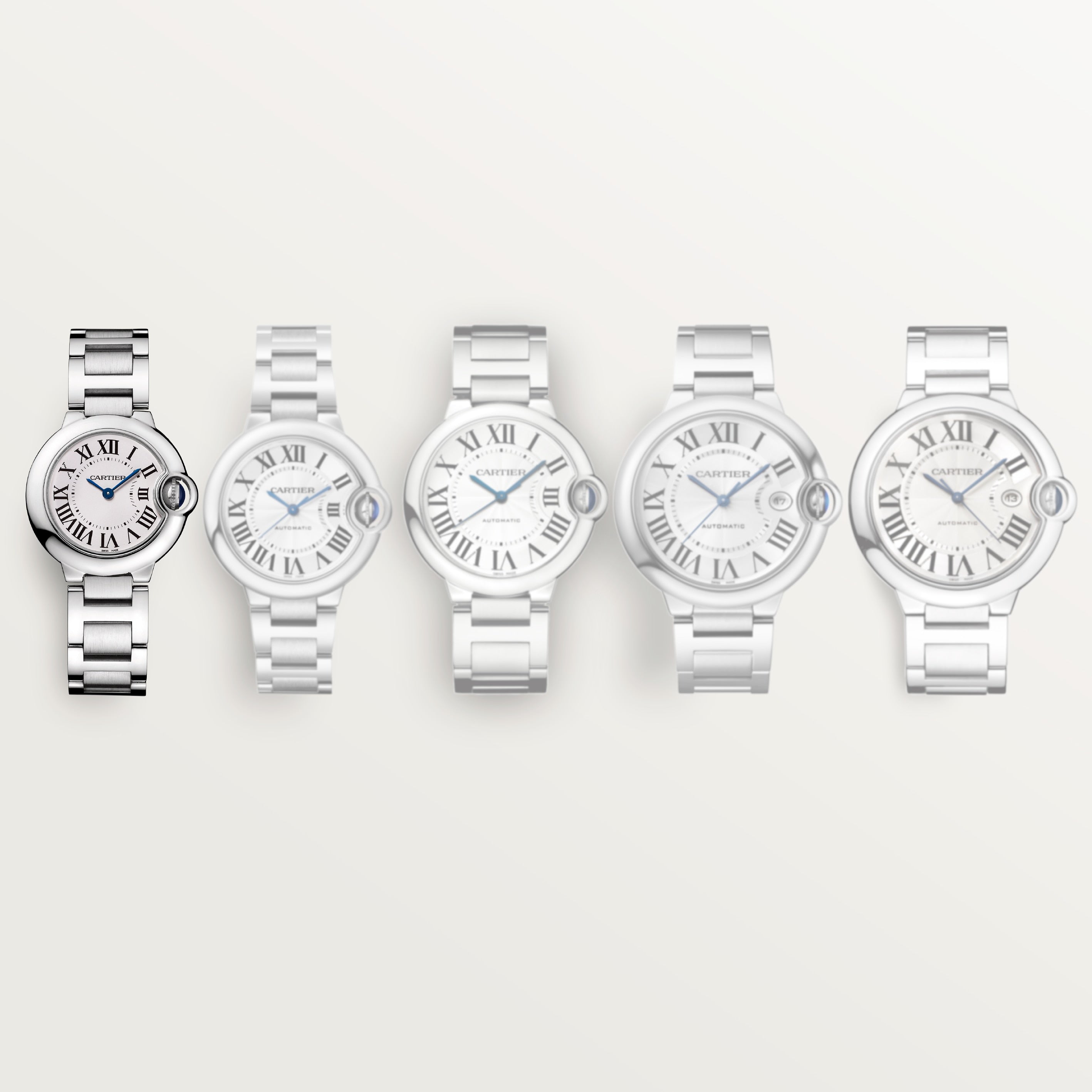 Ballon Bleu de Cartier 28 | 28mm, Steel, Silvered Dial