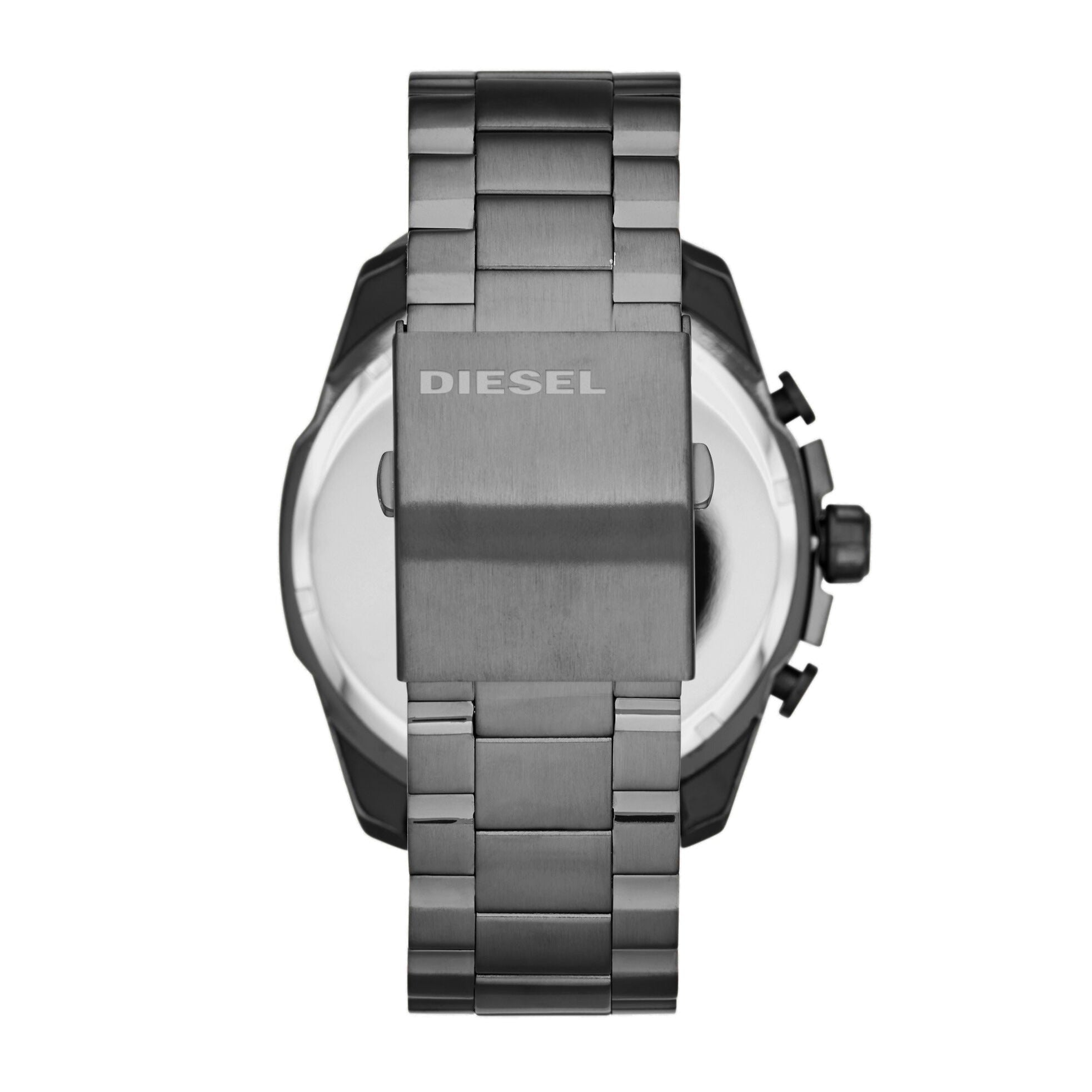 Diesel DZ4329 Mega Chief Chronograph Men's Watch – Blue Dial & Black Stainless Steel Strap