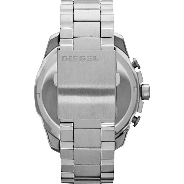 Diesel DZ4417 Mega Chief Chronograph Men's Watch – Blue Dial & Silver Stainless Steel Strap