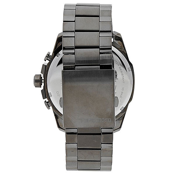 Diesel DZ4479 Mega Chief Chronograph Men's Watch – Grey Dial & Black Stainless Steel Strap