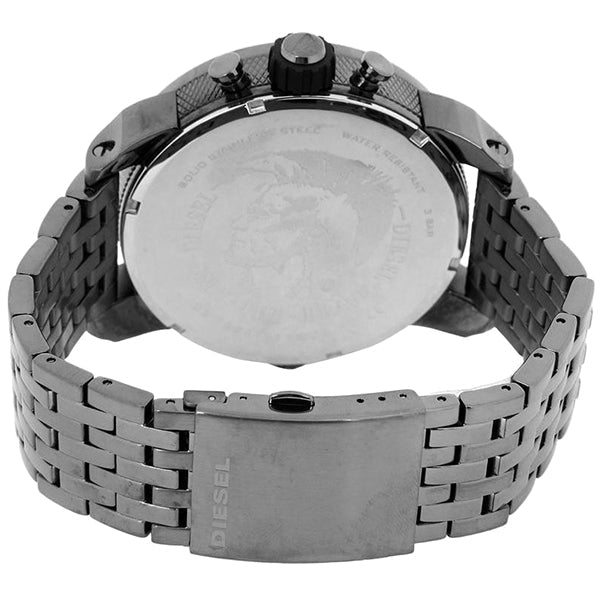Diesel DZ7263 Little Daddy Dual Time Chronograph Men's Watch – Grey Dial & Stainless Steel Strap
