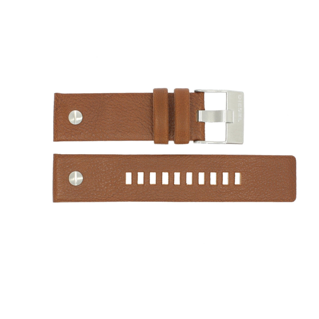 Diesel DZ7264 SBA Dual Time Men's Watch – Black Dial & Brown Leather Strap