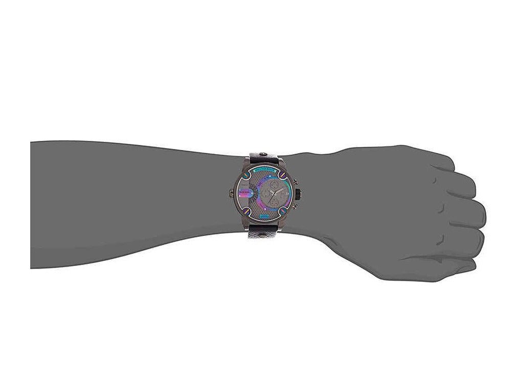 Diesel DZ7270 Badass Chronograph Men's Watch – Anthracite Dial & Black Leather Strap